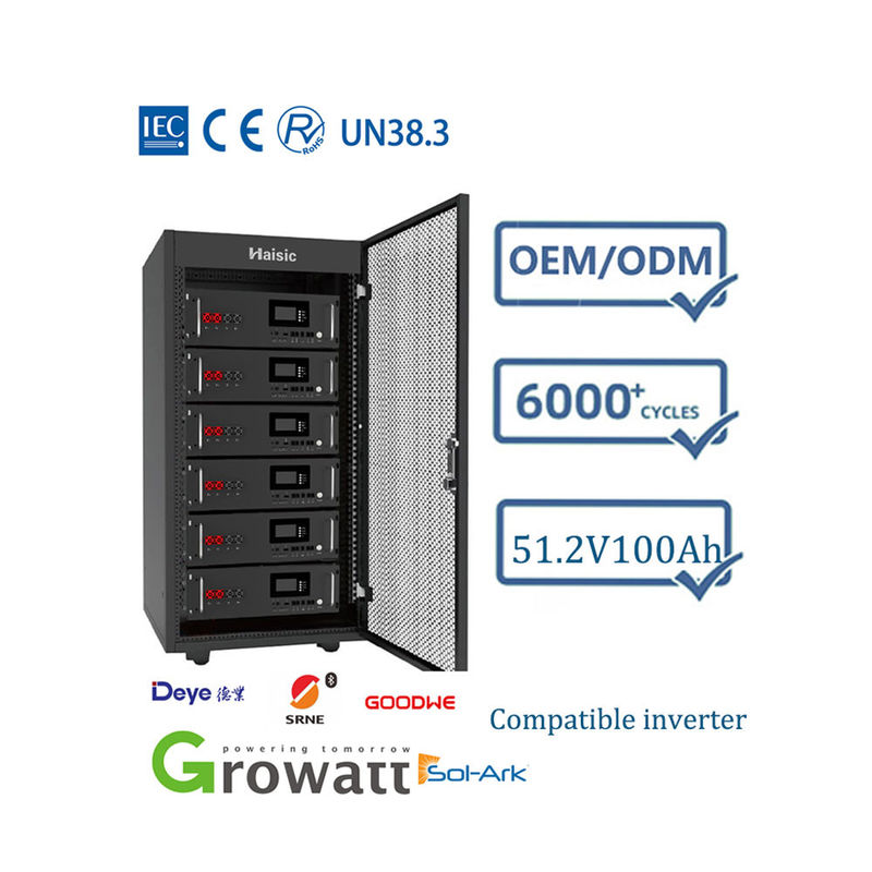 Split Lithium Solar Battery Storage Energy 100ah 5kwh 51.2v 48v Grade A ...