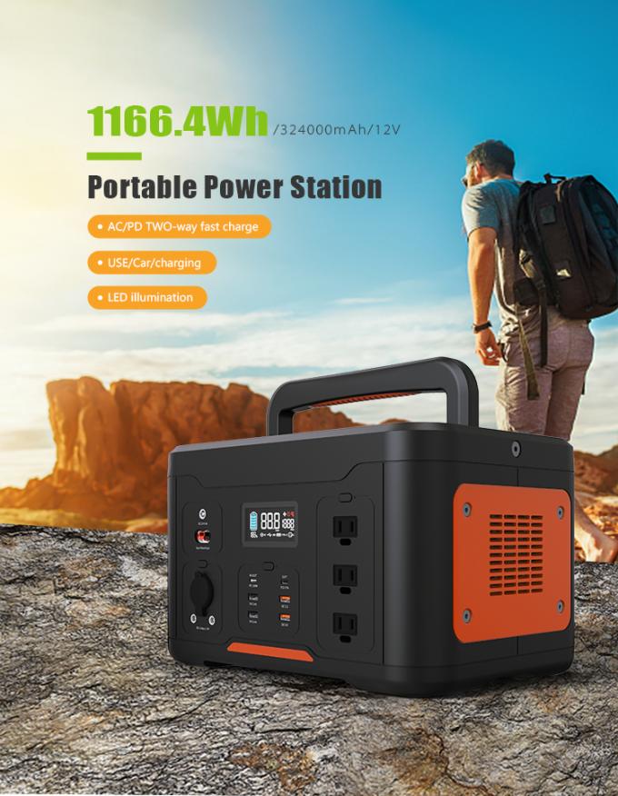 EU 230V portable power station 1000W rubber finish for outdoor essentials