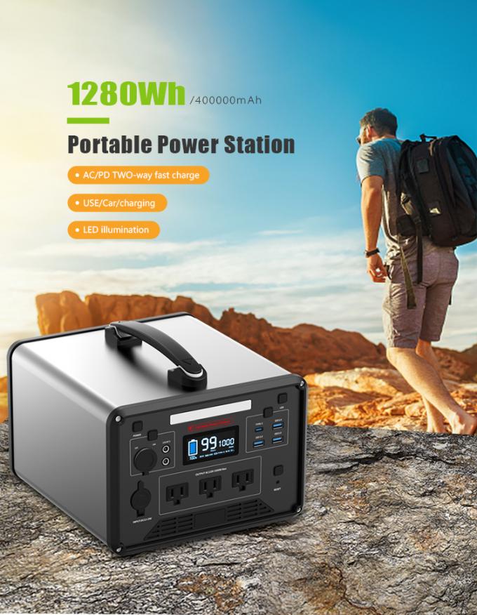 100Ah 1280Wh High Capacity Power Station , RV Portable Rechargeable